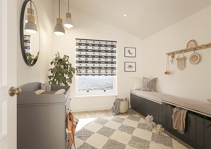 Brum Brum, Vintage - Twist&Fit Roman Blind - Image 6